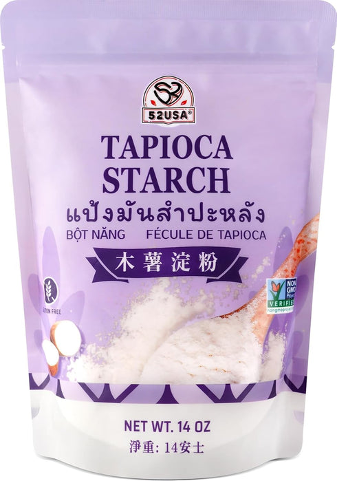 52USA Tapioca Starch, 14oz (Pack of 1), Tapioca Flour (397g), Gluten Free,