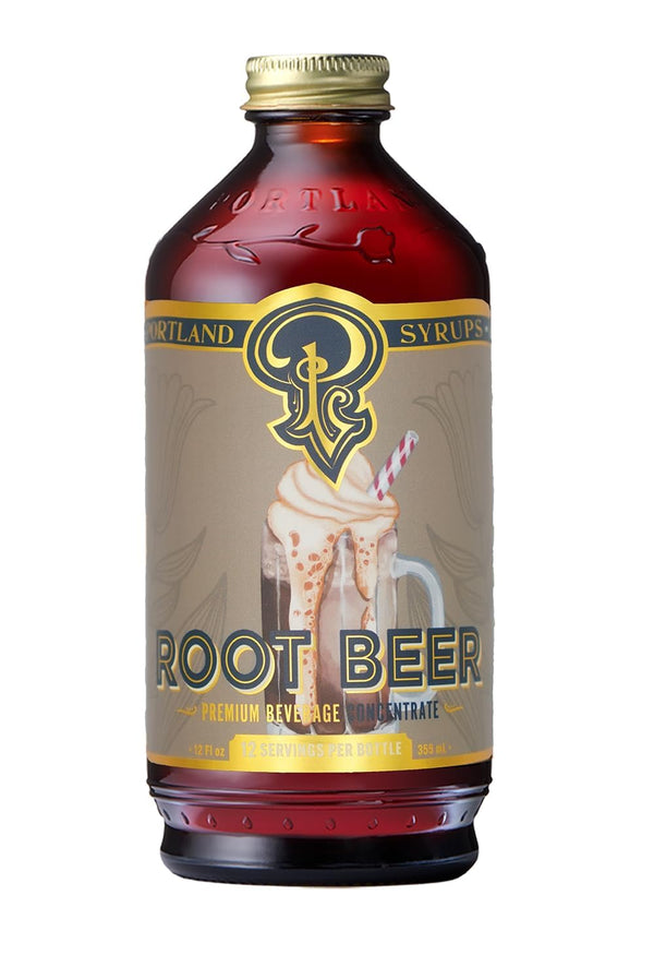Portland Syrups Genuine Root Beer Syrup - Premium Beverage Concentrate for Authentic