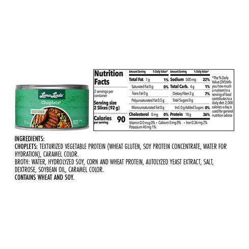 (13 oz.), 6 Pack) Loma Linda - Plant-Based Meats (Choplets