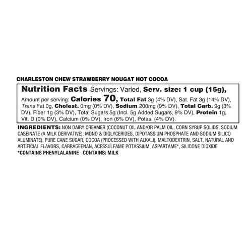 Charleston Chew Strawberry Hot Cocoa Pods, Compatible with Keurig K-Cup Brewers, 12 Count