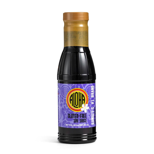 Aloha Shoyu Gluten Free Soy Sauce - Made in Hawaii - 12 oz Bottle