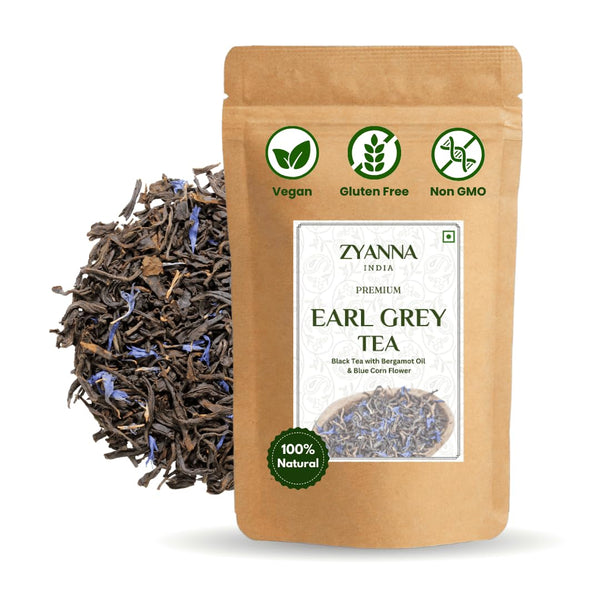 Zyanna Earl Grey Tea - Premium Black Tea with Natural Bergamot Oil