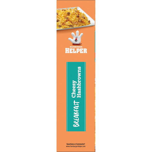 (5.5 oz 12 Pack) in3 Hamburger Helper BREAKFAST Cheesy Hashbrowns Meal - No Artificial Flavors, Ready Easy Steps, Quick