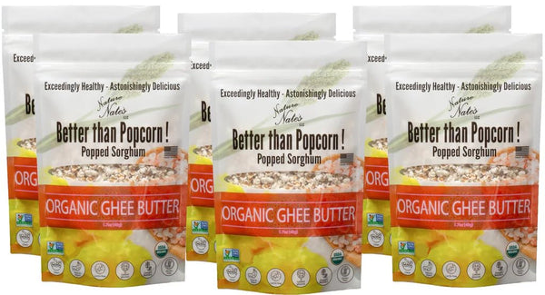 Smilo Nature Nates Popped Sorghum, Ghee Butter - Keto & Gluten Free, Healthy