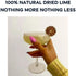 100 100% (3.5oz) Dehydrated Lime Slices made in the USA | Dried Cocktail Garnish | Dried Lime slices | Dehydrated Lime