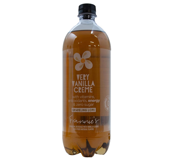 KauffmanTreats Frannie Sparkling Beverage, Very Vanilla Creme, 1 Liter (Pack of 4)