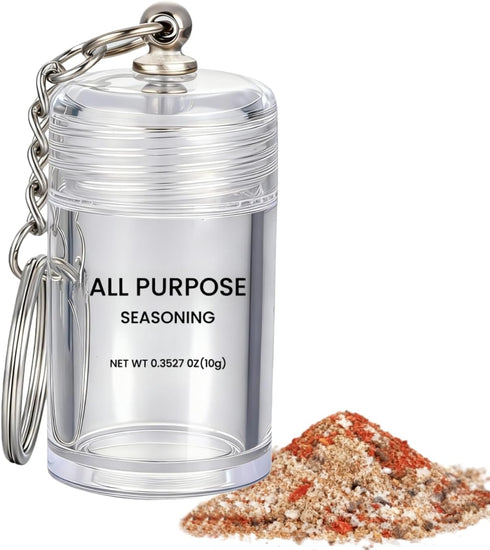 Generic Mini All Purpose Seasoning Keychain Portable Travel Spice Bottle AS Plastic Jar