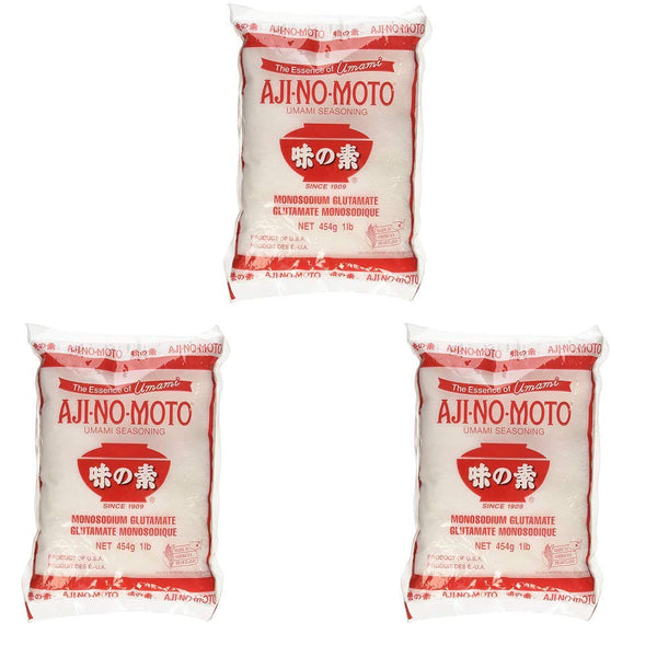 Ajinomoto MSG Umami Seasoning in Plastic Bag, 454g / 1LB / 16oz (Pack of 3)