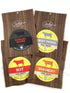 (4 2.5 oz. Jerky.com Hot Jerky Combo - Featuring Habanero, Classic Hot, Carolina Reaper, Ghost Pepper - Perfect