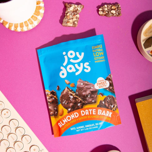 Pack Joydays Chocolate Date Bark Variety Almond, Peanut & Pumpkin Pecan Spice | Vegan Dark Chocolate Bark with Medjool