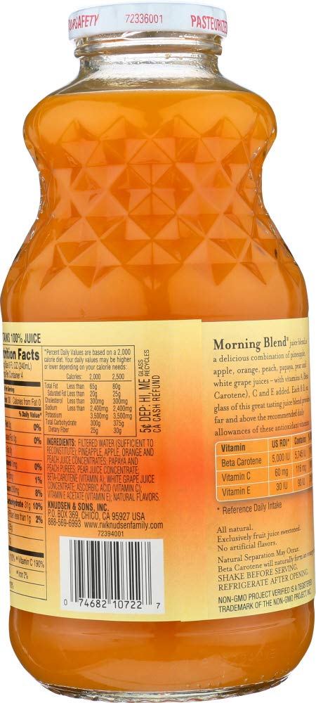 Knudsen 32 fl.oz (Pack 3) Juice, Simply Nutritious Morning Blend of by