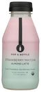 POP AND BOTTLE Organic Strawberry Matcha Almond Latte, 11 FZ