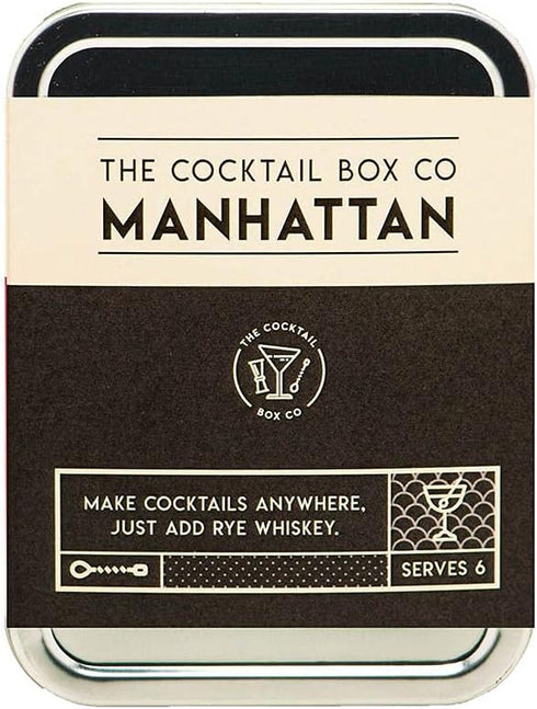 The Cocktail Box Co. Manhattan Cocktail Kit, Handcrafted Mixology Set for Him or Her, 1 Kit
