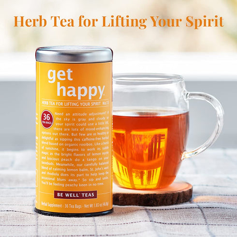 13 36 The Republic of Tea Get Happy No. Lifting your Spirits Tea, No Caffeine, Tea Bags