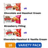 SUNGOODS Pack 18 6 6 6 45g (Pack 18) Croissant Variety Individually Wrapped Croissants, Chocolate Hazelnut, Chocolate