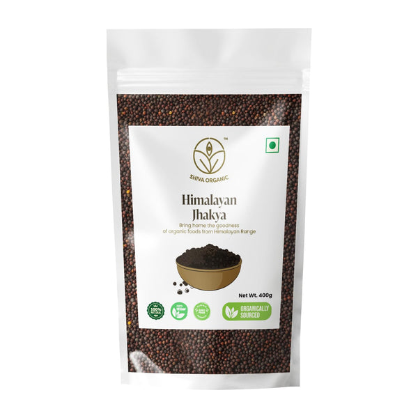 Shiva Organic Himalayan Jakhya Wild Mustard Seeds from Uttarakhand, 400g (14.11 oz)