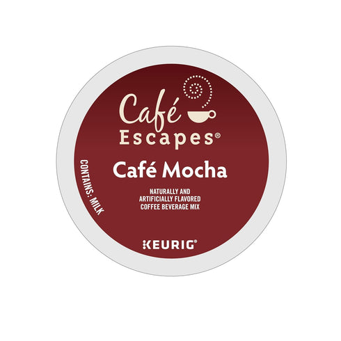 72 Count Cafe Escapes Cafe Mocha Keurig Single-Serve K-Cup Pods