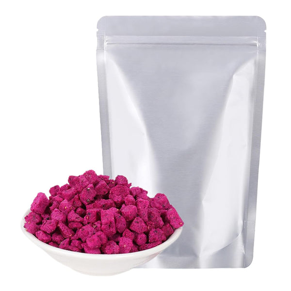 JLecker Freeze Dried Dragon Fruit Cubes for Drinks 3.52oz/100g, Dehydrated Dragonfruit (Pitaya) Chunks