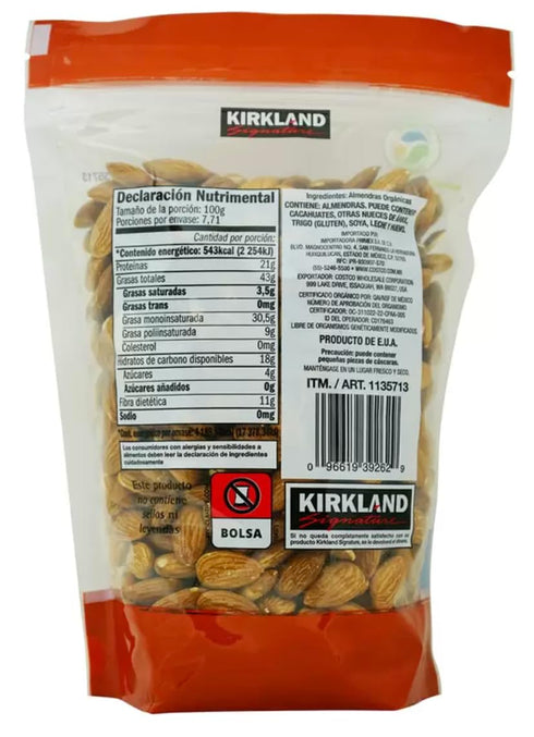 KIRKLAND 1.7 Signature Organic Almonds, Pounds