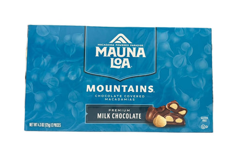 JOGRO Pack (3-5oz (3 Boxes-45 Multi Mauna Loa Mountains Chocolate Covered Macadamia Nuts boxes) pieces) by Mauna Loa