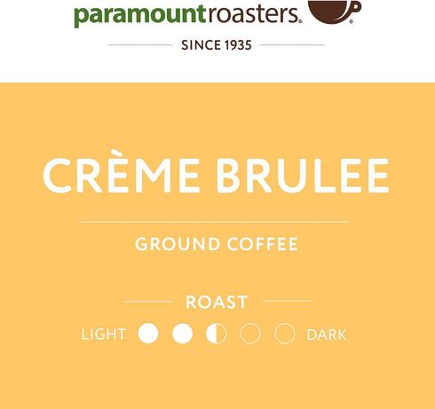 12oz Paramount Roasters, Creme Brulee Flavored Ground Coffee, Medium Roast (Paramount Coffee Company)