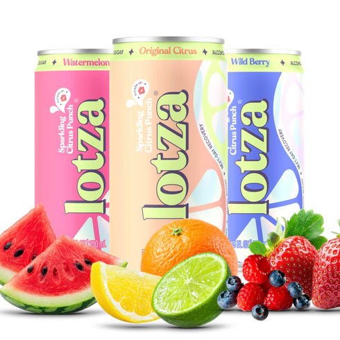 Lotza Sparkling Non-Alcoholic Adaptogen Drink with Electrolytes | Non-Alcoholic Mocktail & Drink