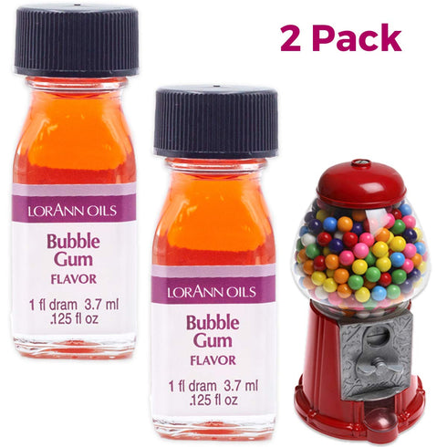 LorAnn Oils Super Strength Flavoring for Candy Making, Baking, Hard Candy, Bubble Gum, Pack of 2, 0.125 fl oz