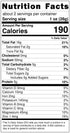 180 (1.7 OZ) Natural Air Roasted Jumbo Pepper Cashews Grade