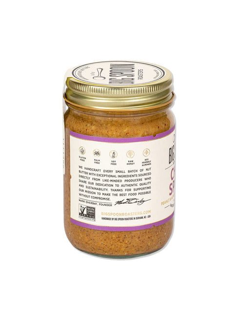 13 Big Spoon Roasters Chai Almond & Peanut Butter w/Raw Honey & Sea Salt - Keto Friendly, Low Sugar Almond Butter