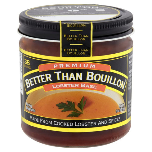 9.5 38 8-Ounce (Pack 2) Better Than Bouillon Lobster Base, Made from Select Cooked Lobster & Spices, Makes Quarts