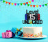 Happy 15th Birthday Video Game Cake Topper, Level 15 Unlocked Decoration for Kids Boys Girls Birthday Party