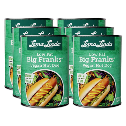 Loma Linda - Plant-Based Meats (Big Franks, Low Fat (15 oz.), 6