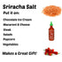 Set, Sriracha, Grind Gourmet Sriracha Flavored Salt and Salt Grinder Gift Jar of Sriracha Flake Salt and Salt Grinder