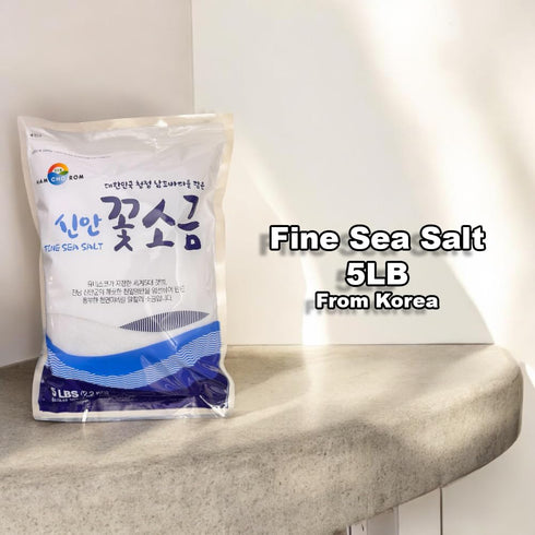 Hamchorom 5LB Korean Fine Sea Salt Mineral Salt Alkaline salt for food