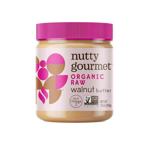 Nutty Gourmet Organic Walnut Butter - Raw Nut Butter - No Added