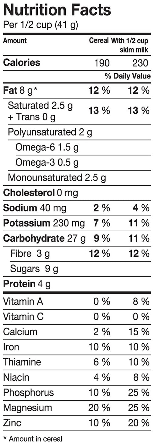 Divina Krunch Granola Pack 3, Cereal, of NON-GMO CEREAL (Omega Nuts & Seeds Granola)