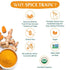 SPICE TRAIN Organic Turmeric Powder with Curcumin (397g/14oz), Lab Tested for Heavy Metal, USDA Organic, Gluten Free &