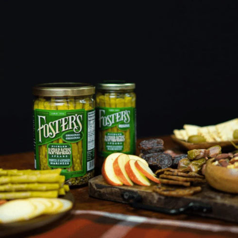 32oz, 3 Pack, 40 Foster's Pickled Asparagus Spears in a Jar, Original, Traditional Pickled Vegetables Recipe for over