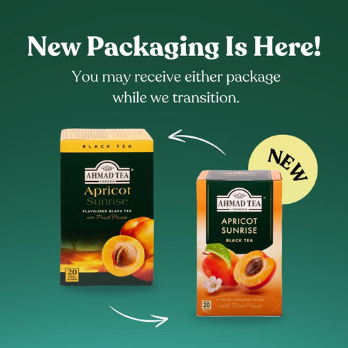 20 Count, Pack 6 Ahmad Tea Apricot Sunrise Black Tea