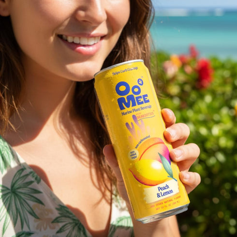 (4 Pack, OoMee Prebiotic Beverage - Vegan, Sustainable Marine Sourced Prebiotics, Support Digestive Health