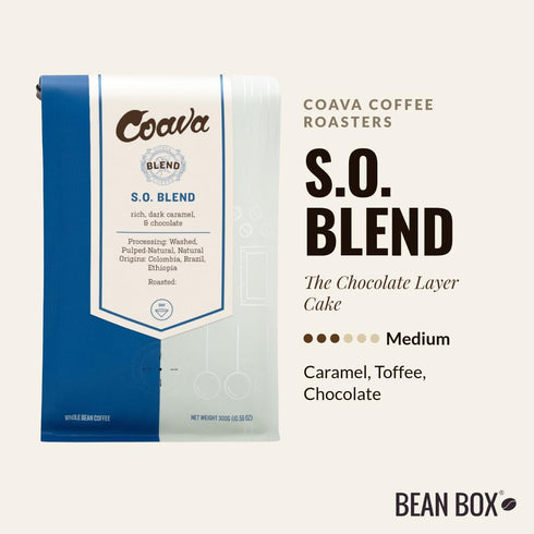 12 S.O. Blend - Roasted by Coava Coffee Roasters - Whole Bean Coffee - Ounce Bag