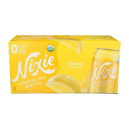 Nixie Organic Lemon Sparkling Water, 12 Fluid Ounce - 8 count per