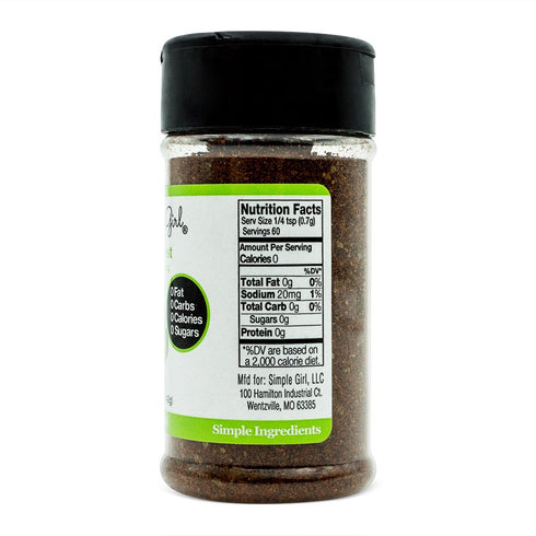 Simple Girl Southwest Seasoning, Sugar Free, Natural Herbs, Gluten Free, Diabetic Friendly