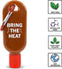 Hot Sauce Keychain Two Pack - 1 Oz Empty Mini Hotsauce Bottle - Refillable Travel Hot Sauce Mini Bottle - Food Grade/BPA-Free - Bring the heat anywhere on your keychain - Ships Empty with Funnel by Rook Accessories