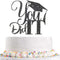 Black Glitter You Did It Cake Topper, Congrats Grad, High School College Graduation Party Decorations