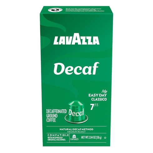 (60 Packaging Lavazza Espresso Maestro Decaf (DEK) Aluminum Capsules Compatible with Nespresso* Original Machines