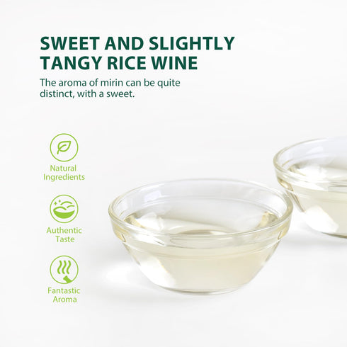 Soeos Mirin, Japanese Cooking Wine, 1.8 L (Pack of 1), Authentic Natural Sugar Sweet Rice Cooking Wine