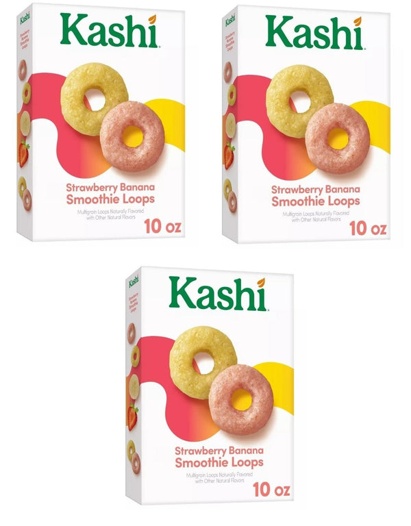 Generic Cold Breakfast Cereal byKashi- Strawberry Banana Smoothie Loops Cereal - 12.7 Oz