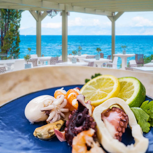 10.58 oz, Packed Renna, Seafood Salad, Fresh in Italy - Italian Delicacy with Squid, Octopus, Cuttlefish, Shrimp