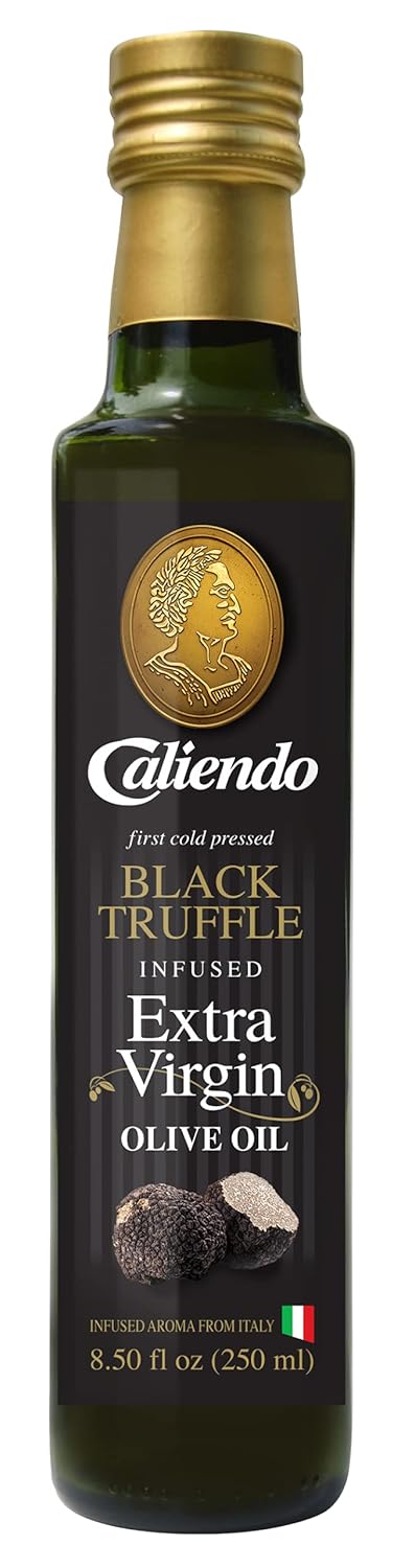 Caliendo Premium Black Truffle Infused Extra Virgin Olive Oil, Authentic Italian 8.5